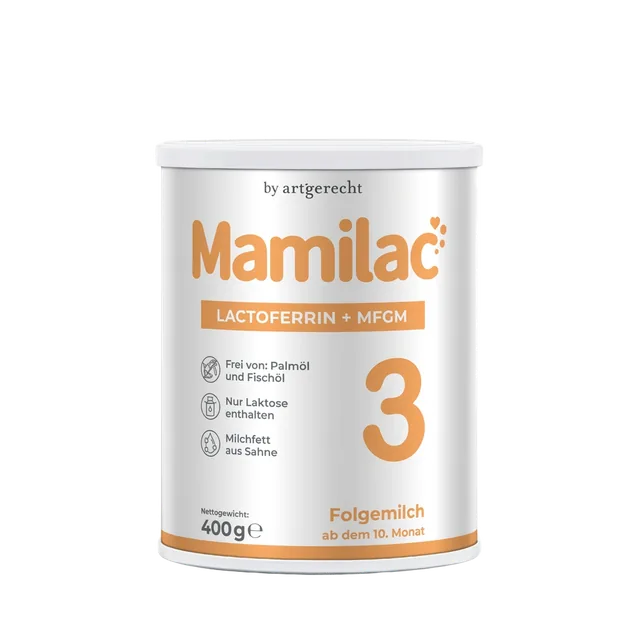 Dose Mamilac 3 Folgemilch Babynahrung Lactoferrin + MFGM, 400 g