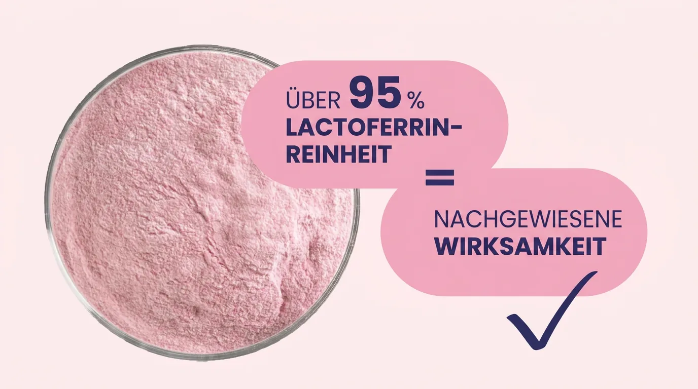 Über 95 % Lactoferrin-Reinheit in Mamilac Babynahrung – gleich nachgewiesene Wirksamkeit